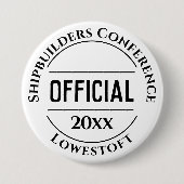Officiële badge-Button Ronde Button 7,6 Cm (Voorkant)