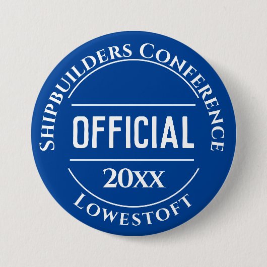 Officiële badge-Button Ronde Button 7,6 Cm (Voorkant)