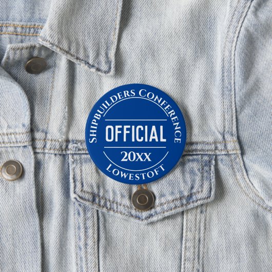 Officiële badge-Button Ronde Button 7,6 Cm (In situ)