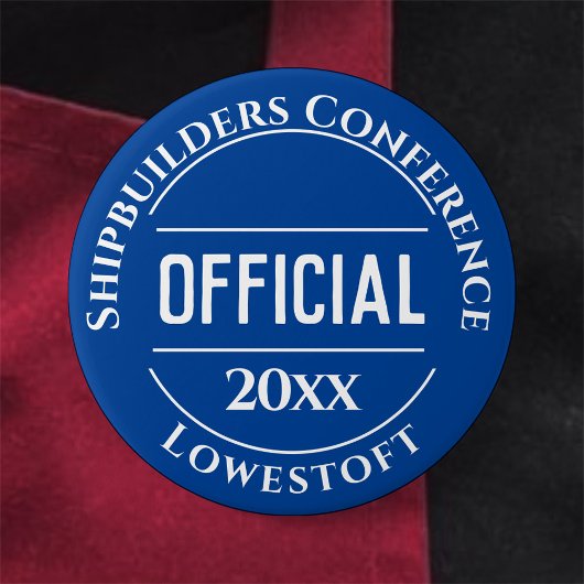 Officiële badge-Button Ronde Button 7,6 Cm