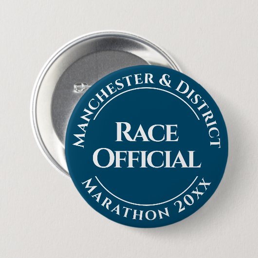 Officiële badge ronde button 7,6 cm (Voorkant /achterkant)