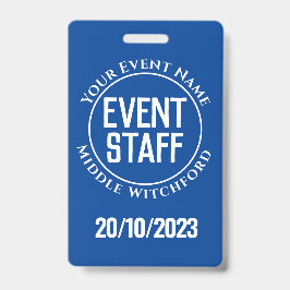 Officiële badge voor festival- of evenementenperso