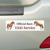 Officiële Barn Taxi Service Bumpersticker (Op auto)