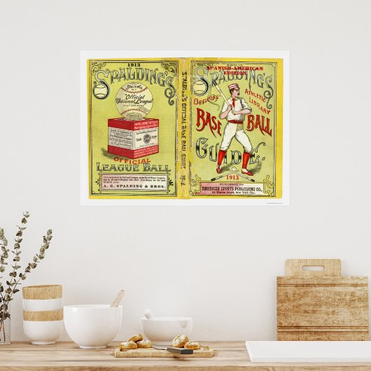 Officiële Baseball Guide 1913 Poster (Keuken)