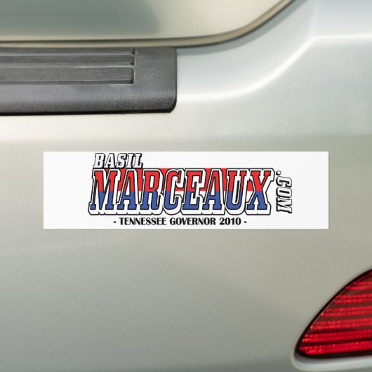 Officiële Basil Marceauc.com 2010-Bumpersticker Bumpersticker (Op auto)