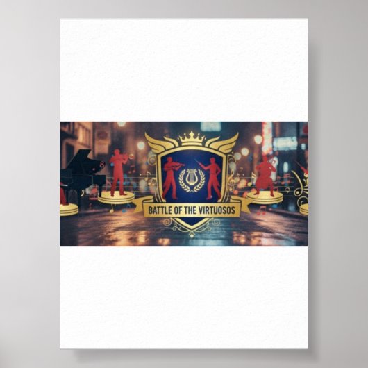 Officiële Battle of the Virtuosos Poster (Voorkant)