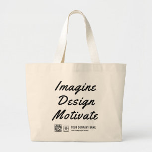 Officiële bedrijfslogo bedrijfs promotionele brand grote tote bag