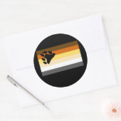 OFFICIËLE BEER PRIDE FLAG RONDE STICKER (Envelop)