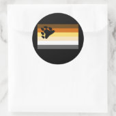 OFFICIËLE BEER PRIDE FLAG RONDE STICKER (Tas)