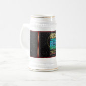 Officiële beer Stein van papa Bierpul (Voorkant links)