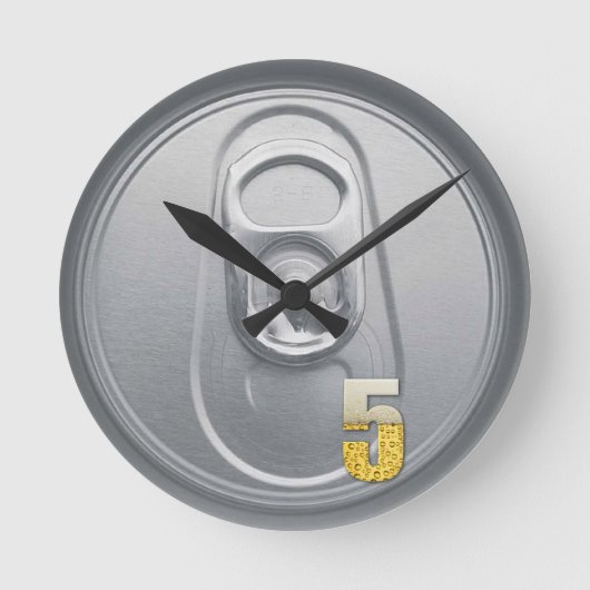 Officiële Beer Timer Ronde Klok (Voorkant)