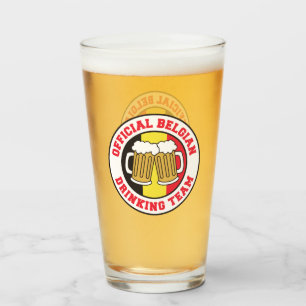 Officiële Belgische Drink teamklasse Glas