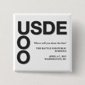 Officiële bezette 2.0 Square Button (Voorkant)