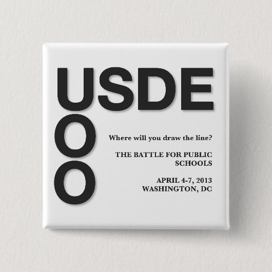 Officiële bezette 2.0 Square Button (Voorkant)