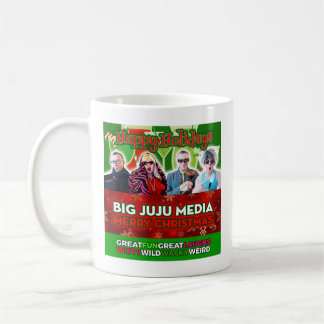 Officiële Big JuJu Media Merry Kerstkoffie Mok