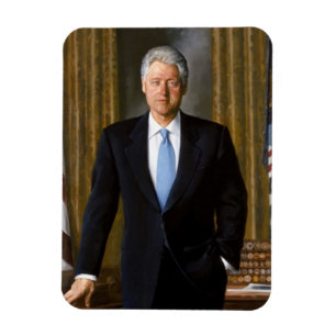 Officiële Bill Clinton-portret Magneet