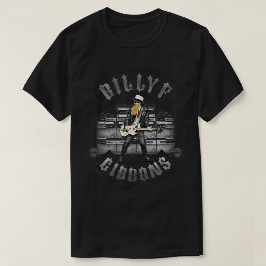 Officiële Billy F Gibbons Live IV T-Shirt (Design voorkant)