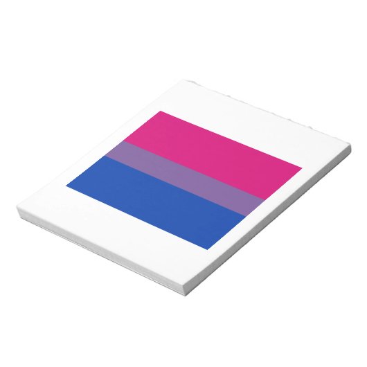 OFFICIËLE BISEXUELE PRIJSVLAG NOTITIEBLOK (Linkerzijde)