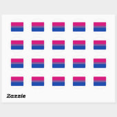 OFFICIËLE BISEXUELE PRIJSVLAG RONDE STICKER (Vel)