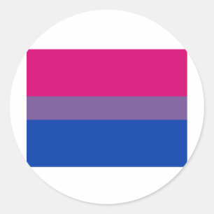 OFFICIËLE BISEXUELE PRIJSVLAG RONDE STICKER