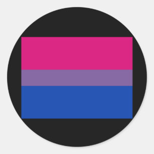 OFFICIËLE BISEXUELE PRIJSVLAG RONDE STICKER