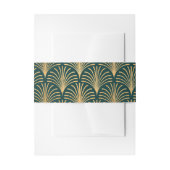 Officiële Black Stropdas Gold Art Deco Invitation Uitnodigingen Wikkel (Voorkant Voorbeeld)