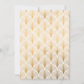 Officiële Black Stropdas Gold Art Deco Save the Da Date (Achterkant)