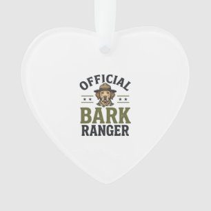 Officiële Blaffende Ranger Hond Vintage Grafisch_1 Ornament