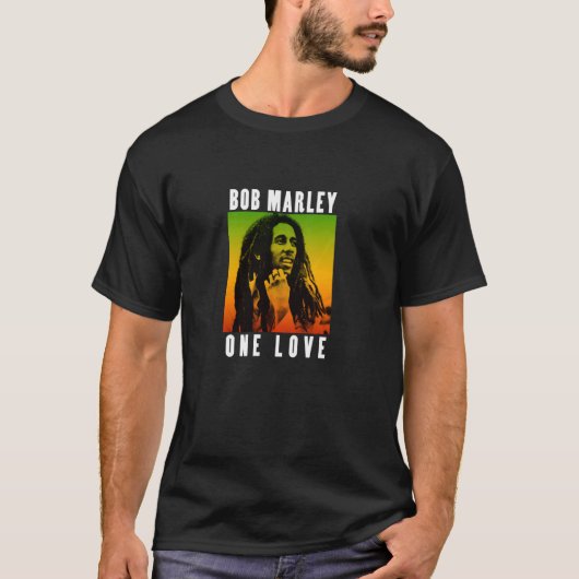 Officiële Bob Marley One Love Gradient T-shirt (Voorkant)