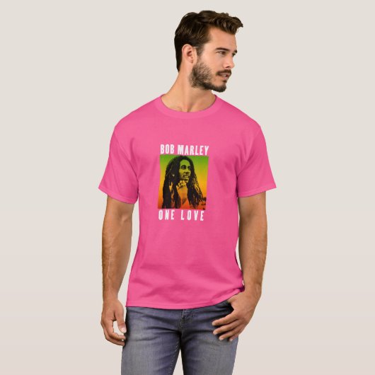 Officiële Bob Marley One Love Gradient T-shirt (Voorkant volledig)