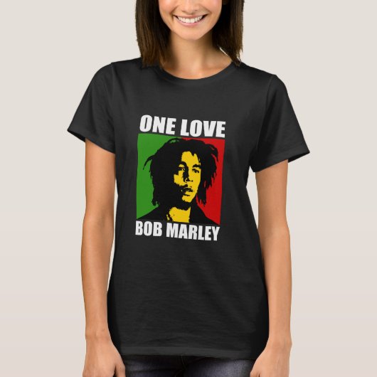 Officiële Bob Marley One Love Rasta T-shirt (Voorkant)
