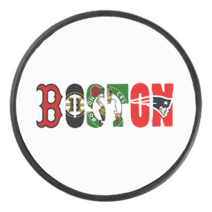 Officiële Boston sportteams T-shirt Hockey Puck