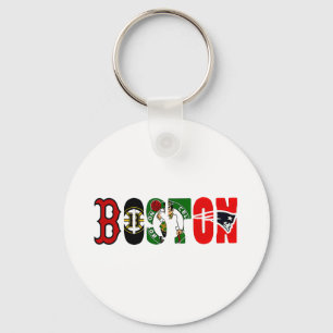 Officiële Boston sportteams T-shirt Sleutelhanger