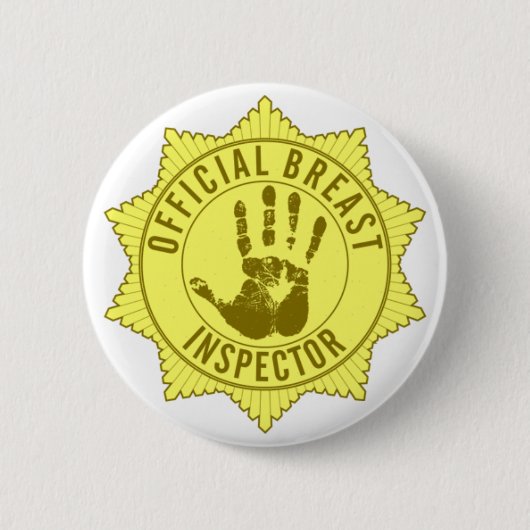 Officiële brestinspecteur ronde button 5,7 cm (Voorkant)