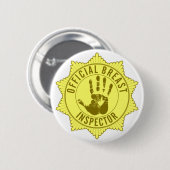 Officiële brestinspecteur ronde button 5,7 cm (Voorkant /achterkant)