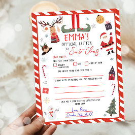 Officiële brief aan de Kerstman Kerstavond Mail