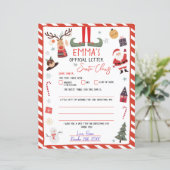 Officiële brief aan de Kerstman Kerstavond Mail (Staand voorkant)