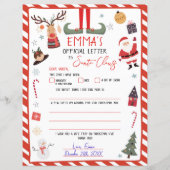 Officiële brief aan de Kerstman Kerstavond Mail (Voorkant)