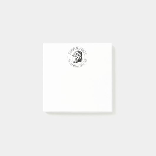 Officiële brief Noordpoolpost van Santa Claus Post-it® Notes (Voorkant)