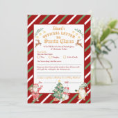 Officiële brief van de Noordpool aan Sinterklaas 5 Kaart (Staand voorkant)