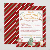 Officiële brief van de Noordpool aan Sinterklaas 5 Kaart (Voorkant / Achterkant)