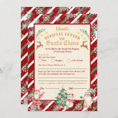 Officiële brief van de Noordpool aan Sinterklaas 5 Kaart (Voorkant / Achterkant)