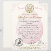 Officiële brief van de paashaas brief (Voorkant / Achterkant)