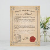 Officiële brief van de Sinterklaas van Santa Claus Kaart (Staand voorkant)