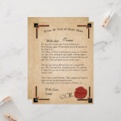 Officiële brief van de Sinterklaas van Santa Claus Kaart (Voorkant / Achterkant in situ)