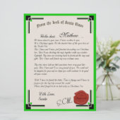 Officiële brief van de Sinterklaas van Santa Claus Kaart (Staand voorkant)