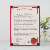 Officiële brief van de Sinterklaas van Santa Claus Kaart (Staand voorkant)