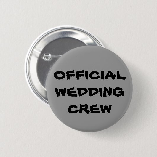 Officiële bruiloft ronde button 5,7 cm (Voorkant /achterkant)