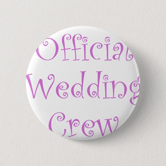 Officiële bruiloft ronde button 5,7 cm (Voorkant)