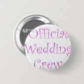 Officiële bruiloft ronde button 5,7 cm (Voorkant /achterkant)